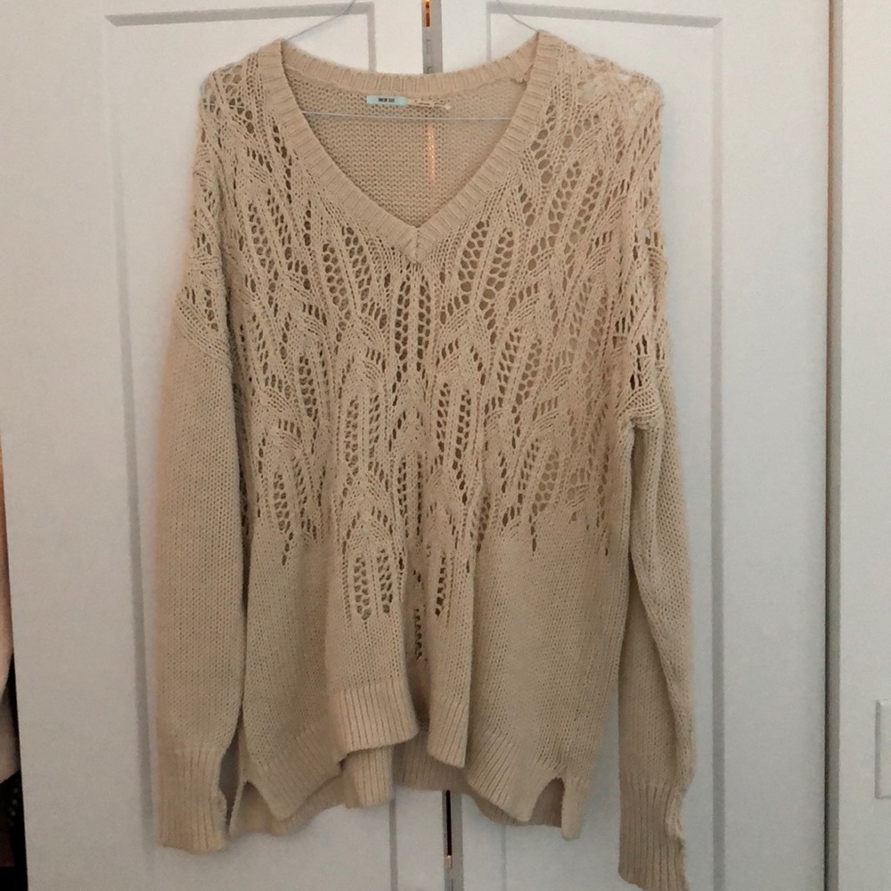 Kimchi Blue Ivory Sweater in Medium